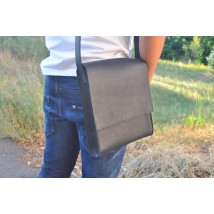 Bagster bag from handmade genuine leather (MSB2BLK)