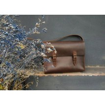 Bagster bag from handmade genuine leather (MSB2BR)