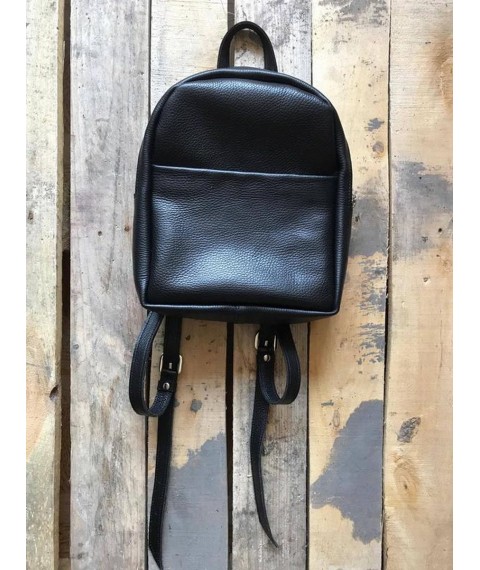 Bagster backpack from handmade genuine leather (SMBP8BL)