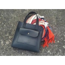 Handmade genuine leather bagster bag (SADDLE1Y)