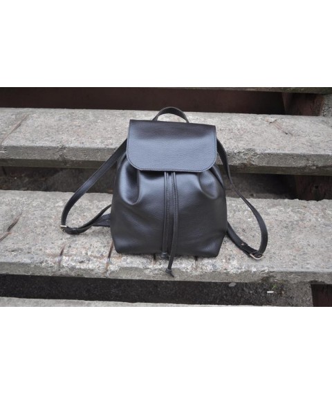 Bagster backpack from handmade genuine leather (ZARB2BL)