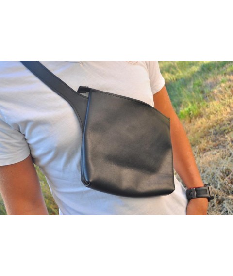 Bagster bag from handmade genuine leather (MCROS1BL)