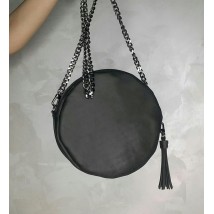 Handmade genuine leather Bagster bag (ORND1BL)