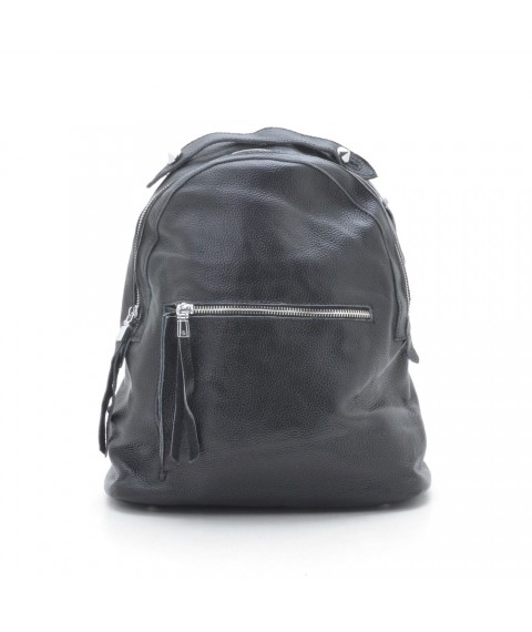 Genuine leather Bagster backpack (66009 black)
