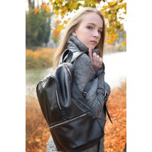 Bagster backpack from handmade genuine leather (BIG34M1BL)