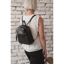 Bagster backpack from handmade genuine leather (SMBP8k32BL)