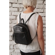 Bagster backpack from handmade genuine leather (SMBP3SBL)