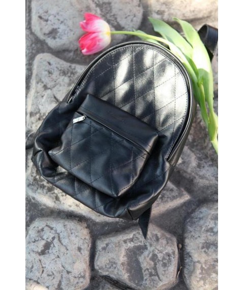 Handmade genuine leather Bagster backpack size M (BIGk411BPBL)