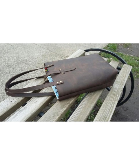 Handmade genuine leather Bagster bag (VBSHPBAG1BL0)