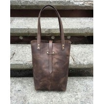 Bagster bag from handmade genuine leather (VBSHPBAG1BL0)