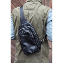 Genuine leather Bagster bag through a shoulder, the messenger (MESB3BL)
