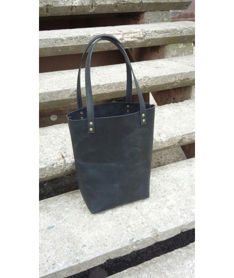 Handmade genuine leather Bagster bag (VBSHPBAG1BL1)
