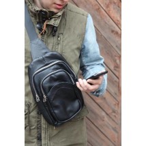 Genuine Leather Bagster Shoulder Bag, Messenger (MESB4BL)