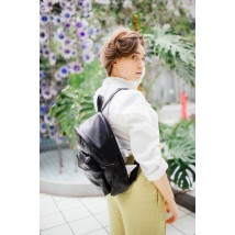 Bagster backpack from handmade genuine leather (BGSTG01BPBL)