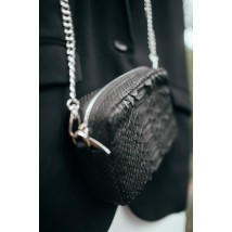 Handmade leather bag Bagster (PYTH1BL)