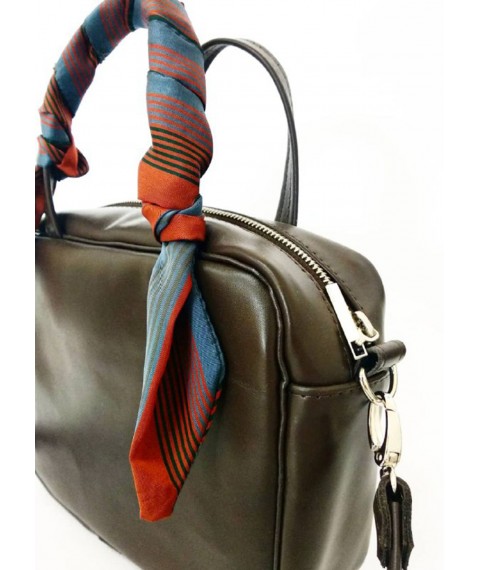 Handmade leather bag Bagster (SCRFBAG1BR)