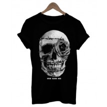 Men's t-shirt ''Skull white rose'' MMXV