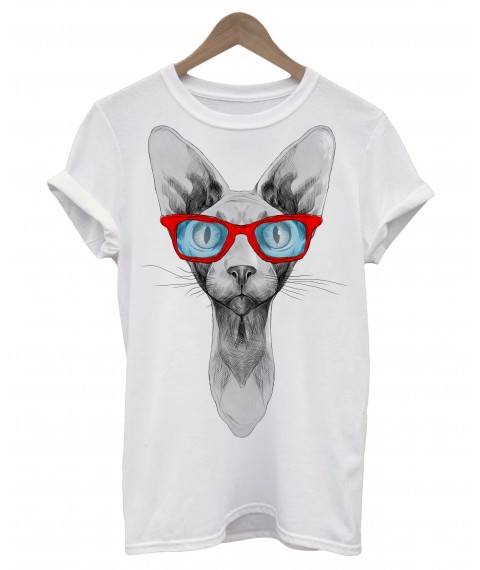Das weibliche T-Shirt Cat