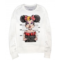 Das weibliche Sweatshirt Minnie Mouse Wanted
