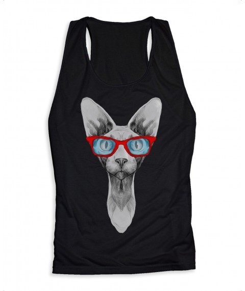 Black free women's Cat undershirt