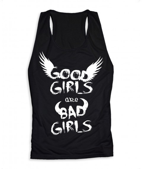 Black free women's undershirt &quot;Bad girl&quot;