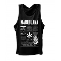 Das schwarze Männerunterhemd Marihuana