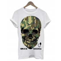 Das Männer-T-Shirt Skull green MMXV