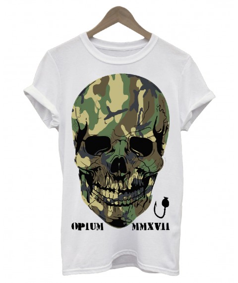 Мужская футболка Skull green MMXV