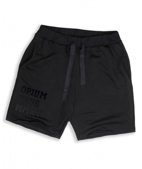 Men's black OPIUM DRUG MMXV shorts
