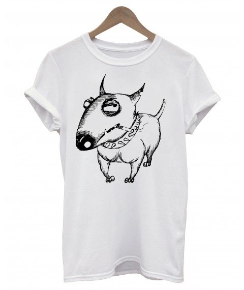 Женская футболка Bull terrier