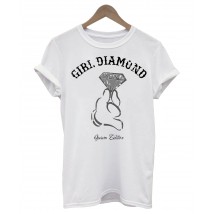 Женская футболка Girl Diamond