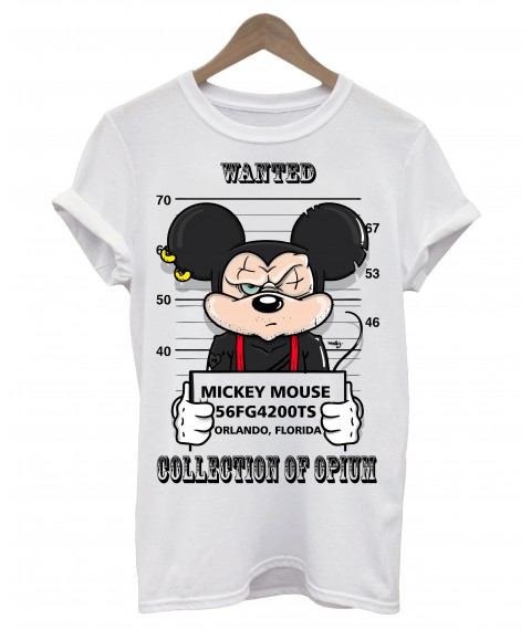 Das weibliche T-Shirt Mickey Wanted