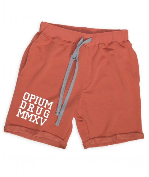 Men's terracotta OPIUM DRUG MMXV shorts
