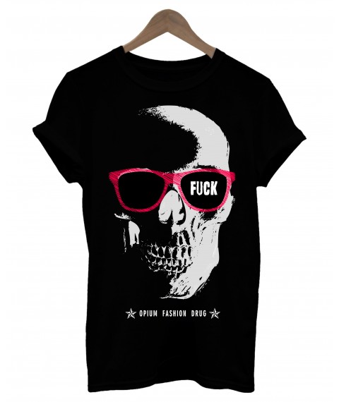 Мужская футболка Skull Fuck black MMXV