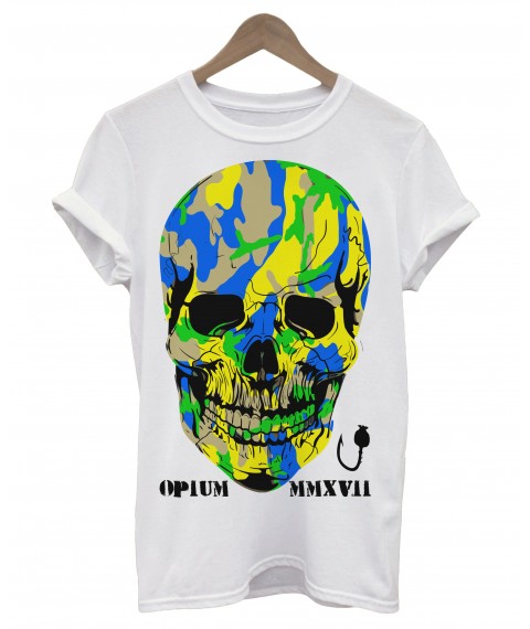 Men's Skull Hakki Blue MMXV t-shirt