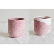 Pink tumbler Cup without handle handmade dishes | cup 300 ml