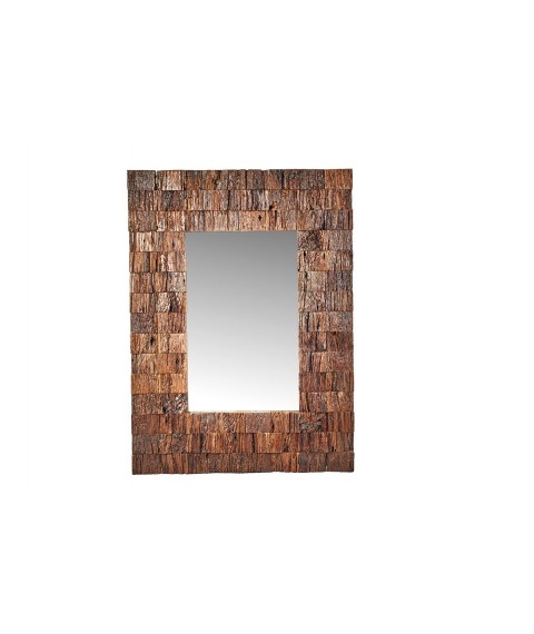 Mirror Solovero Oldi in vintage oak 105x80x3 cm