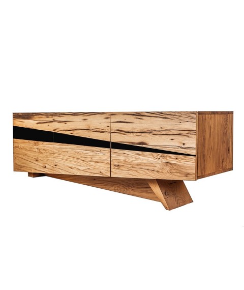 Chest of drawers Solovero Serf from vintage oak 210x60x45