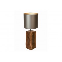 Table lamp Solovero Moka 220x220x425 from vintage wood
