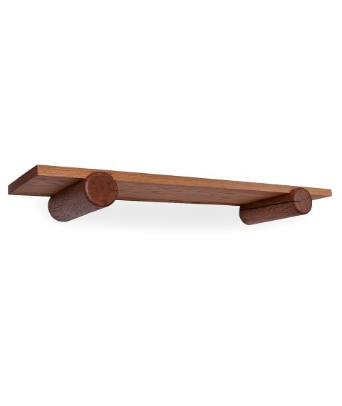 Solovero Lora Pipe hanging shelf made of vintage wood