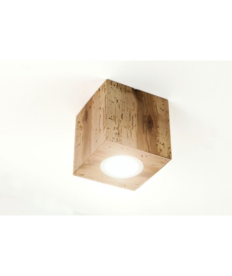 Wooden ceiling lamp Solovero Rubicon 3