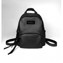  Women's backpack made of genuine leather ALISON black