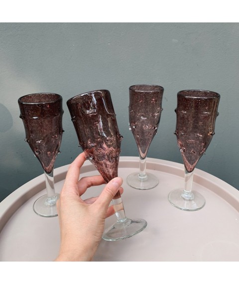 Plum wine glass