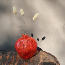 Glasvase Granatapfel