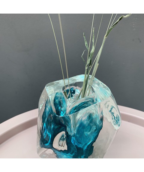 Vase Blue ice cube