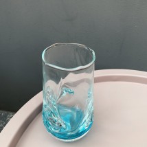 Glas blaues Eis