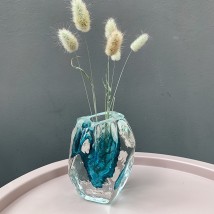 Vase Blue Eiswürfel