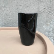 Schwarzes Glas aus gehärtetem Glas