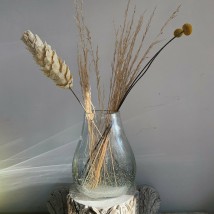 Transparente Vase aus gehärtetem Glas