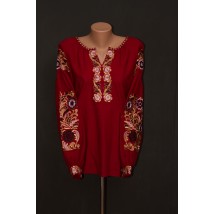 Women's shirt embroidered with thread.